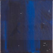 06 - 2023 - painting 475 - black, blue, small horizontals 1